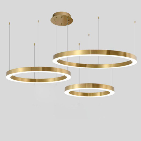DALI Luminaires Dimmable LED Ring Chandelier