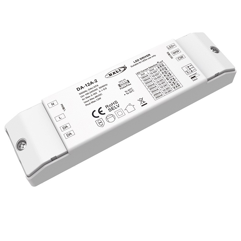 12W 100-450mA Constant Current 3CCT DALI LED Driver