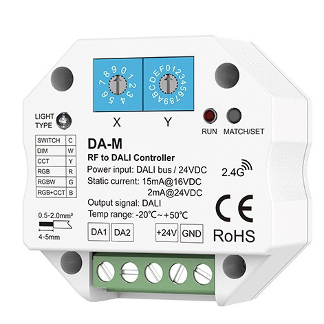 6 in 1 RF to DALI Converter