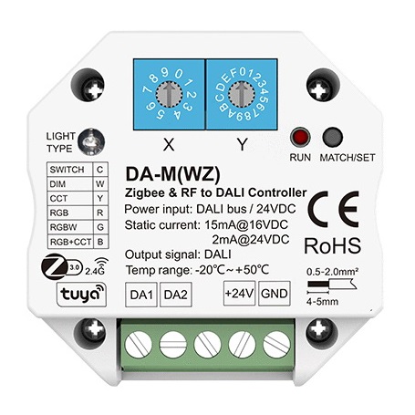 6 in 1 RF & Zigbee to DALI Converter