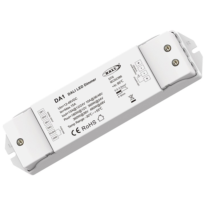 1 Channel 15A DT6 Constant Voltage DALI LED Dimmer