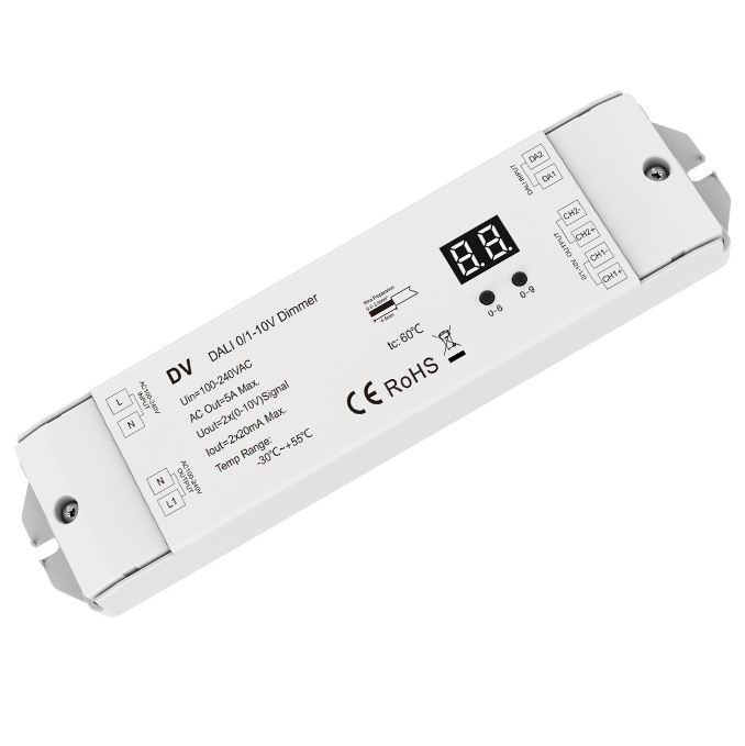 2 Channels 1-10V DT5 DALI 0 10V Dimmer