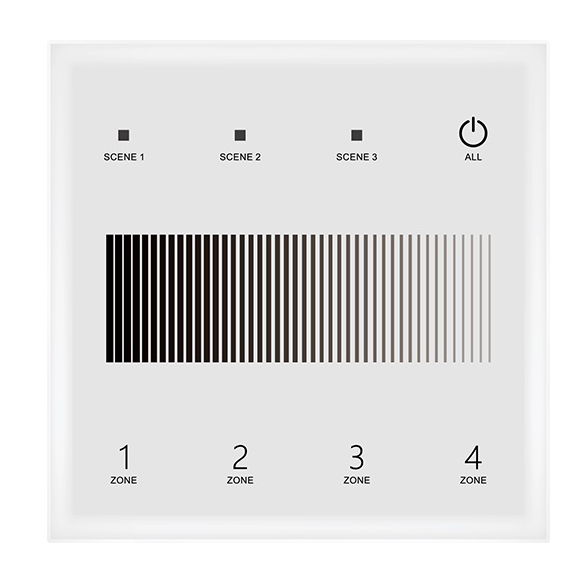 4 Zones Wall Mounted DALI Lighting Control Panel