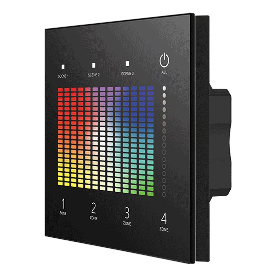 4 Zones Wall Mounted RGB DALI Lighting Control Panel