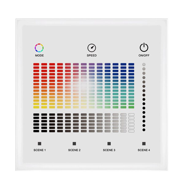 1 Zone Wall Mounted Control RGBW DALI Touchpanel