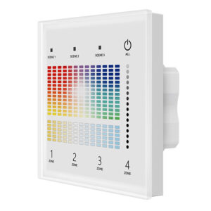 4 Zones Wall Mounted RGG+CCT DALI Control Touch Panel